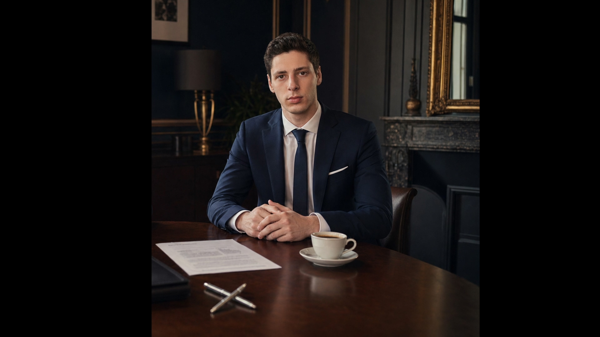 Lucas Chanraud à la table de travail — siège du client en face